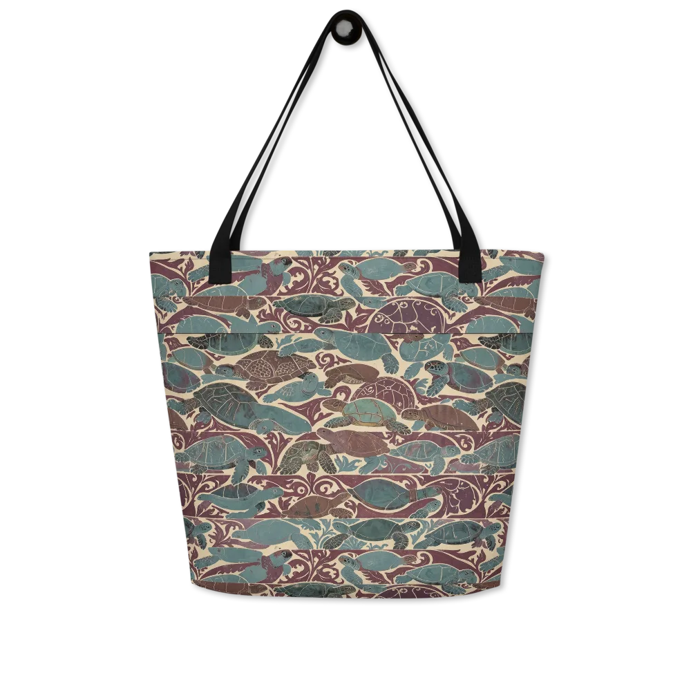 Mariner’s Mosaic on Large Tote Bag W/ Pocket — Front