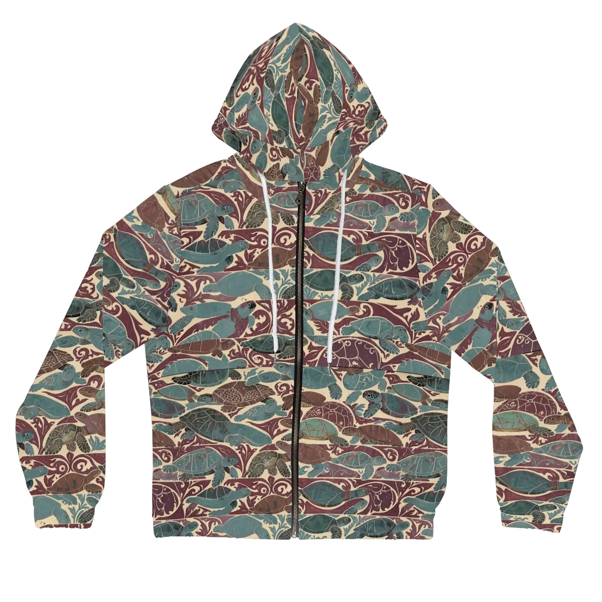 Mariner’s Mosaic on Women's Full-Zip Hoodie — Front