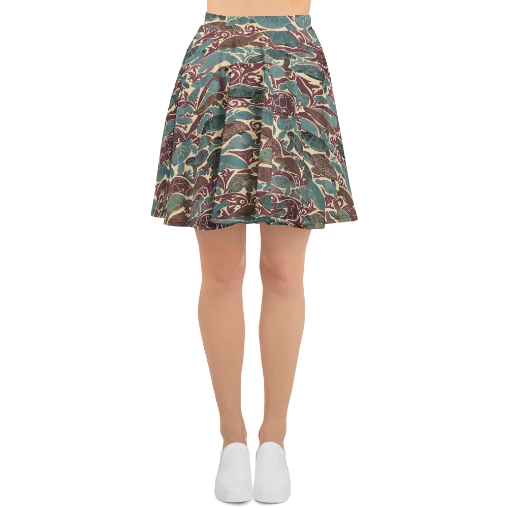 Mariner’s Mosaic on Skater Skirt — Front