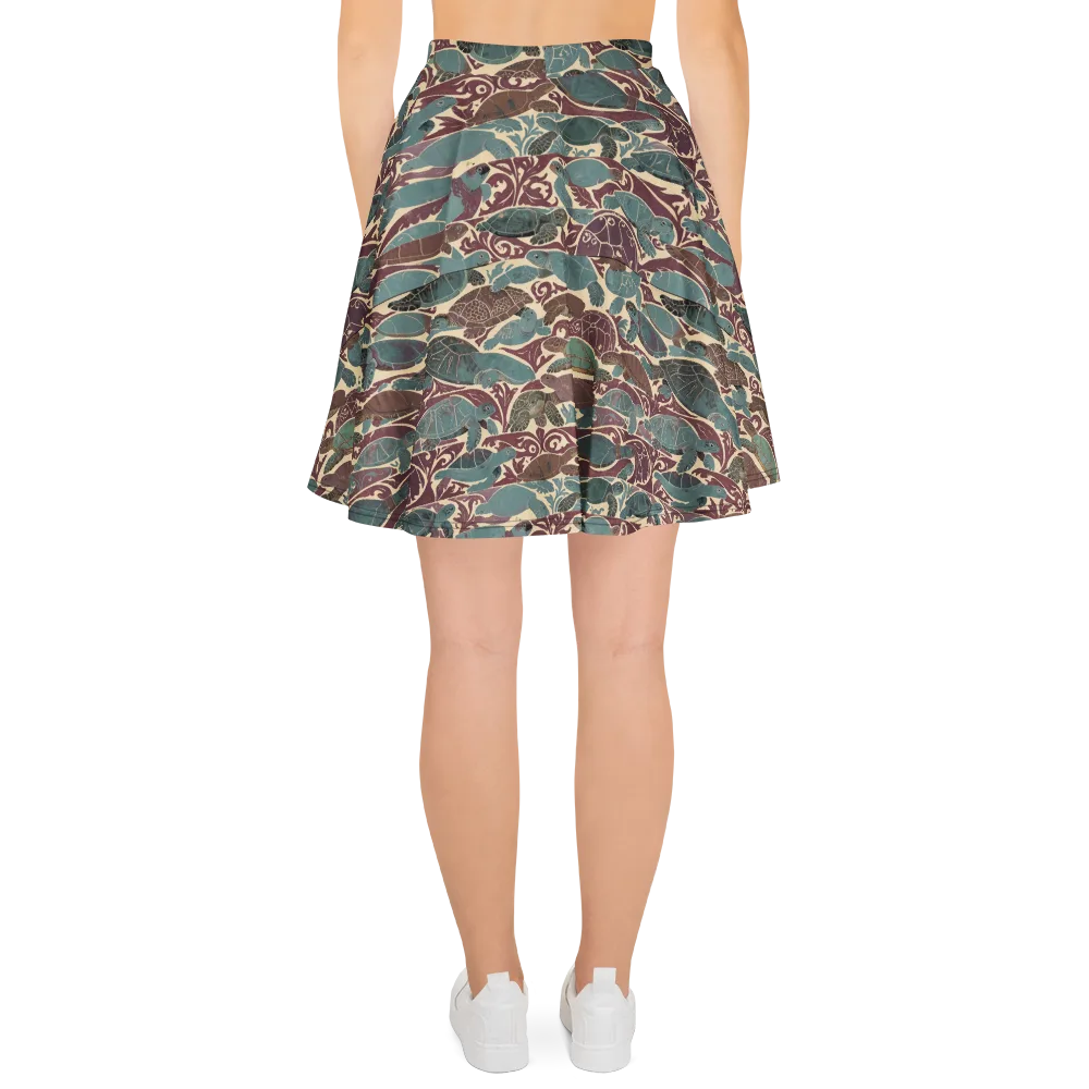 Mariner’s Mosaic on Skater Skirt — Back