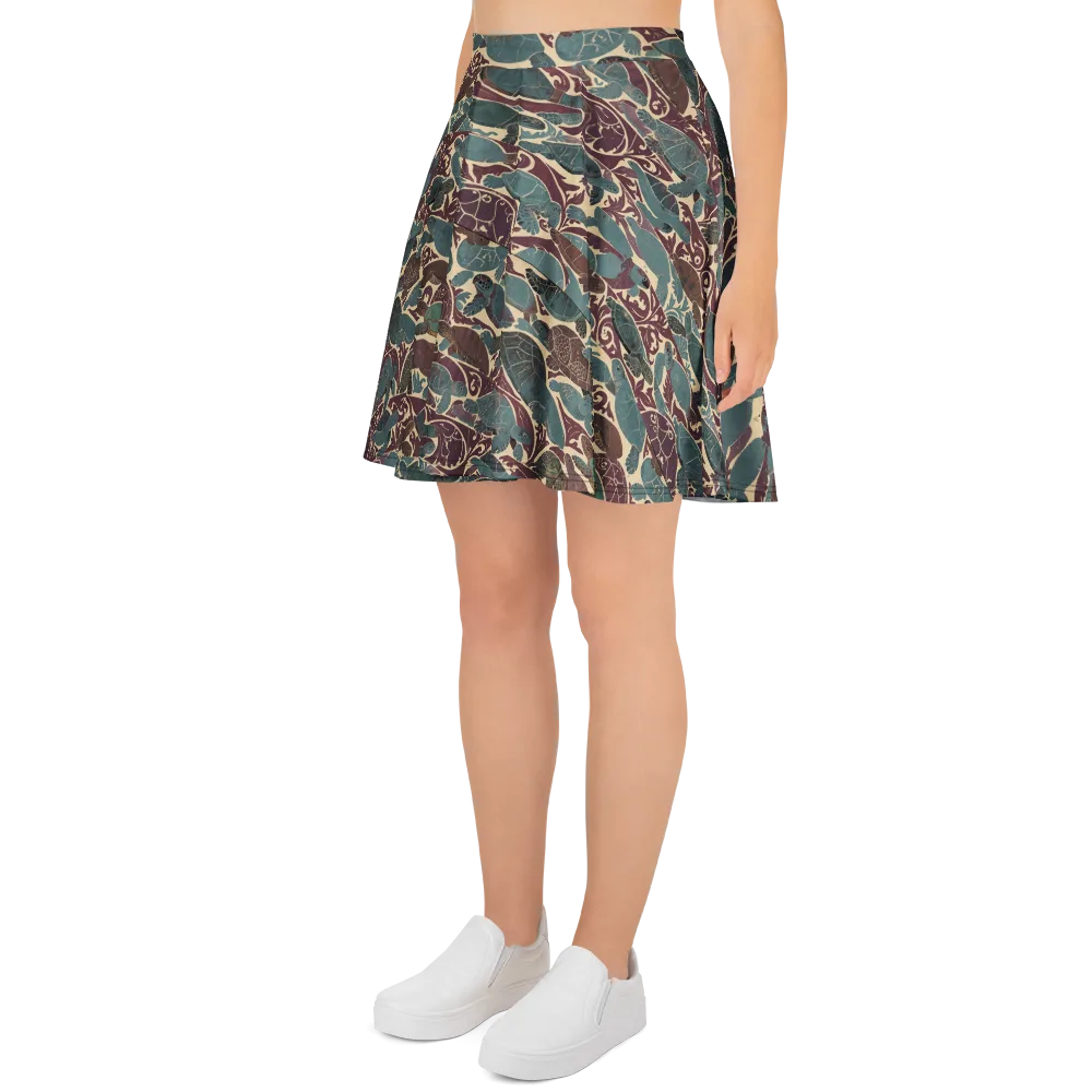 Mariner’s Mosaic on Skater Skirt — Left