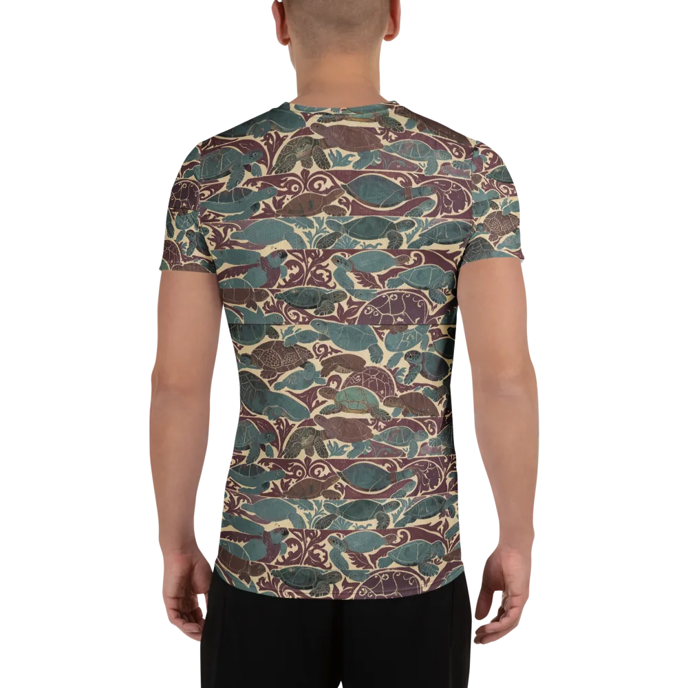 Mariner’s Mosaic on Men's Athletic T-Shirt — Back