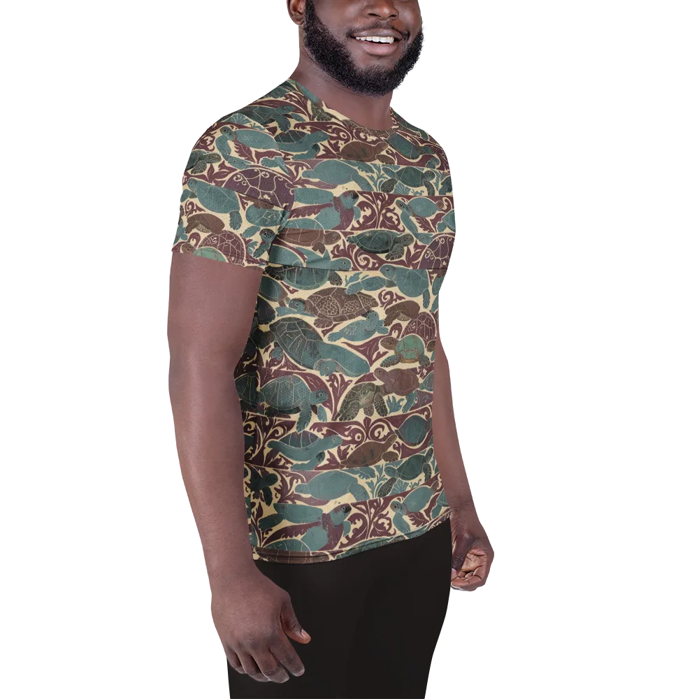 Mariner’s Mosaic on Men's Athletic T-Shirt — Right