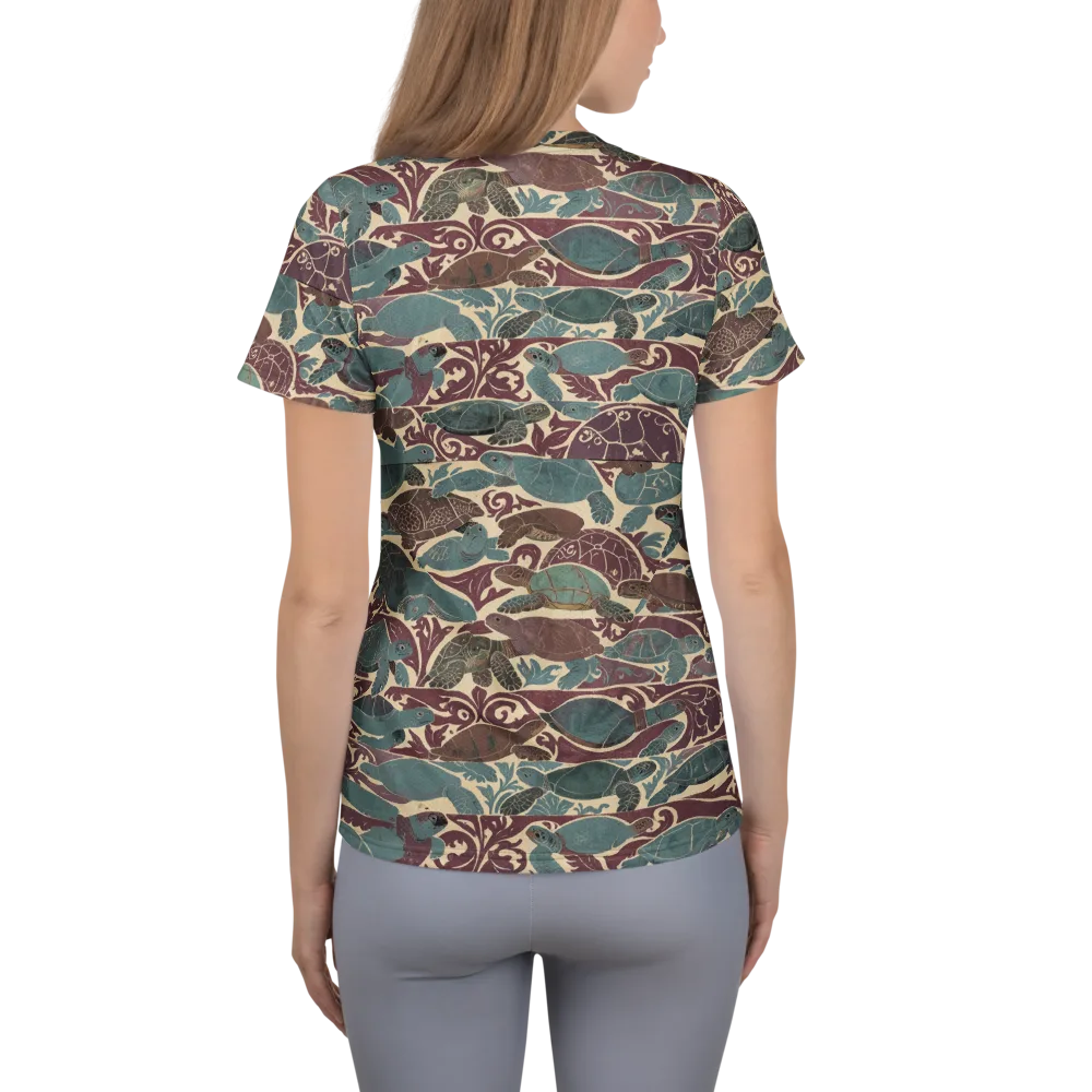 Mariner’s Mosaic on Women's Athletic T-Shirt — Back