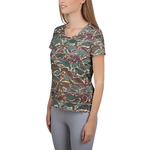 Mariner’s Mosaic on a Women's Athletic T-Shirt