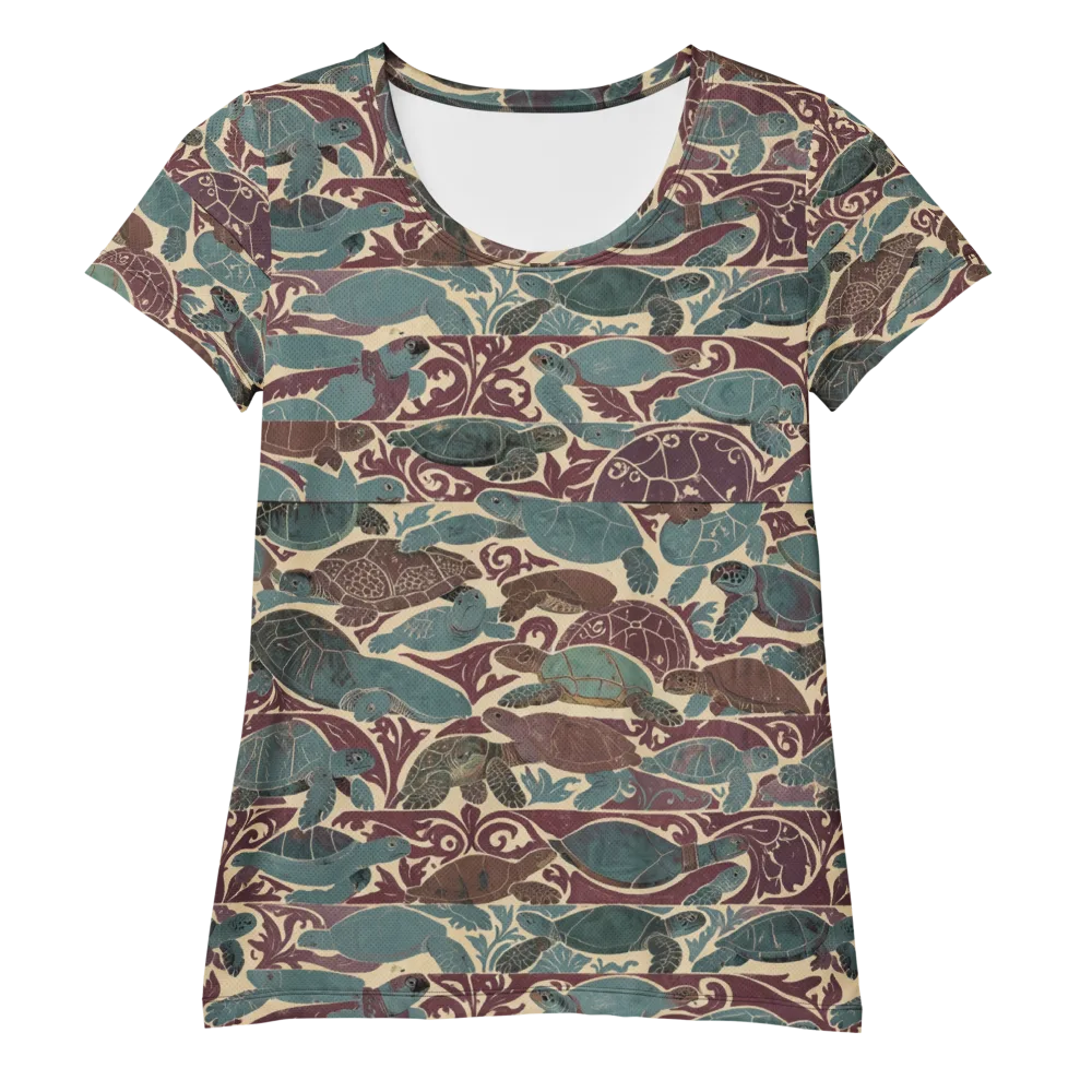 Mariner’s Mosaic on Women's Athletic T-Shirt — Front