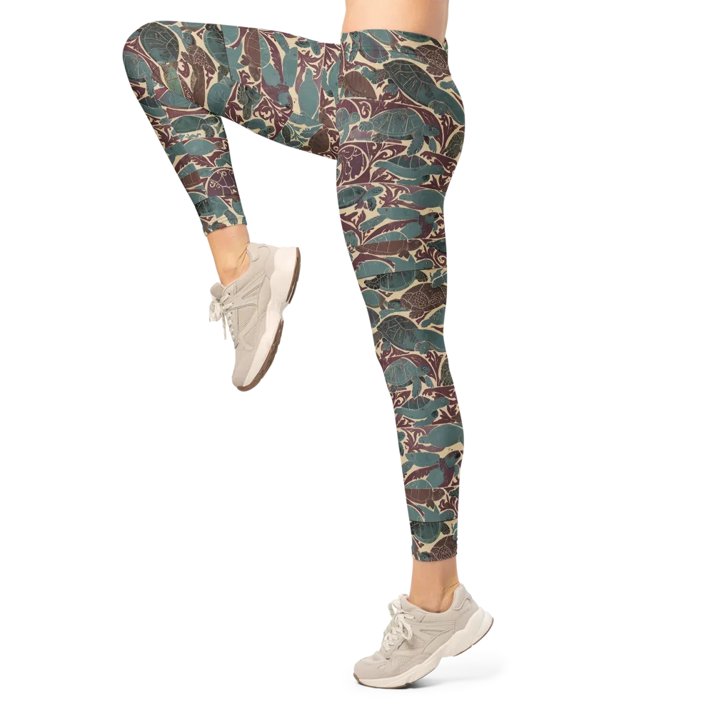 Mariner’s Mosaic on Leggings — Left