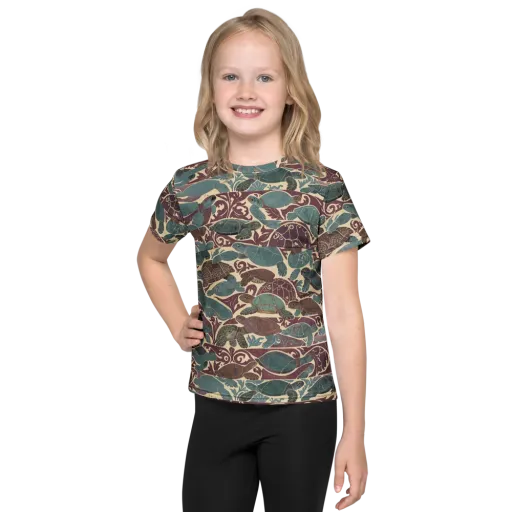 Mariner’s Mosaic on a Kids Crew Neck T-Shirt