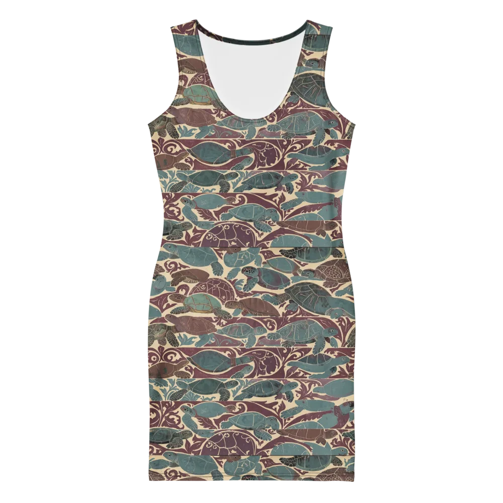 Mariner’s Mosaic on Bodycon Dress — Front