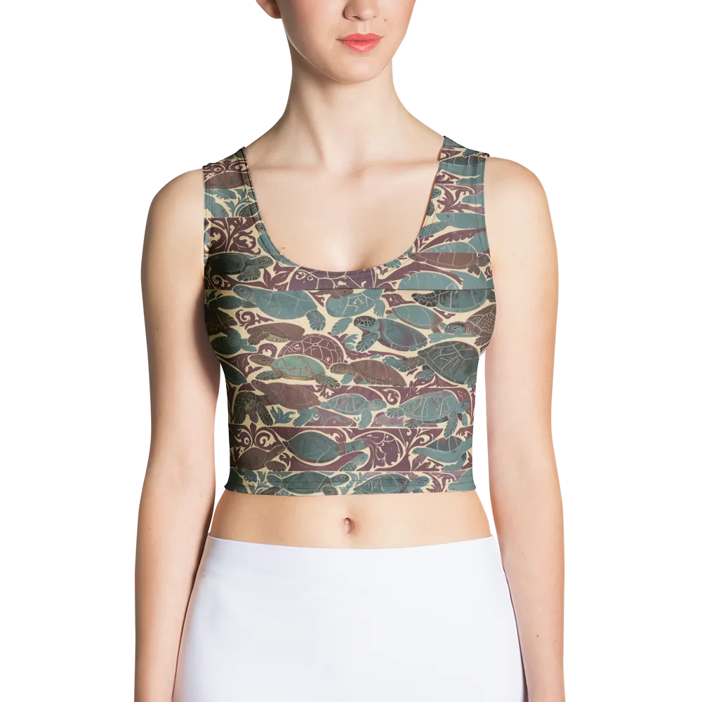 Mariner’s Mosaic on Crop Top — Front
