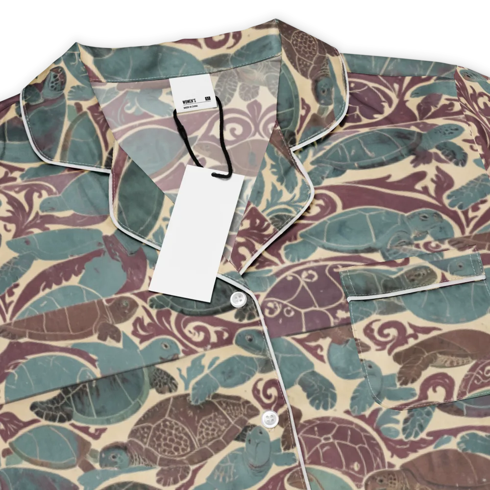 Mariner’s Mosaic on Women's Short Sleeve Pajama Top — Product details