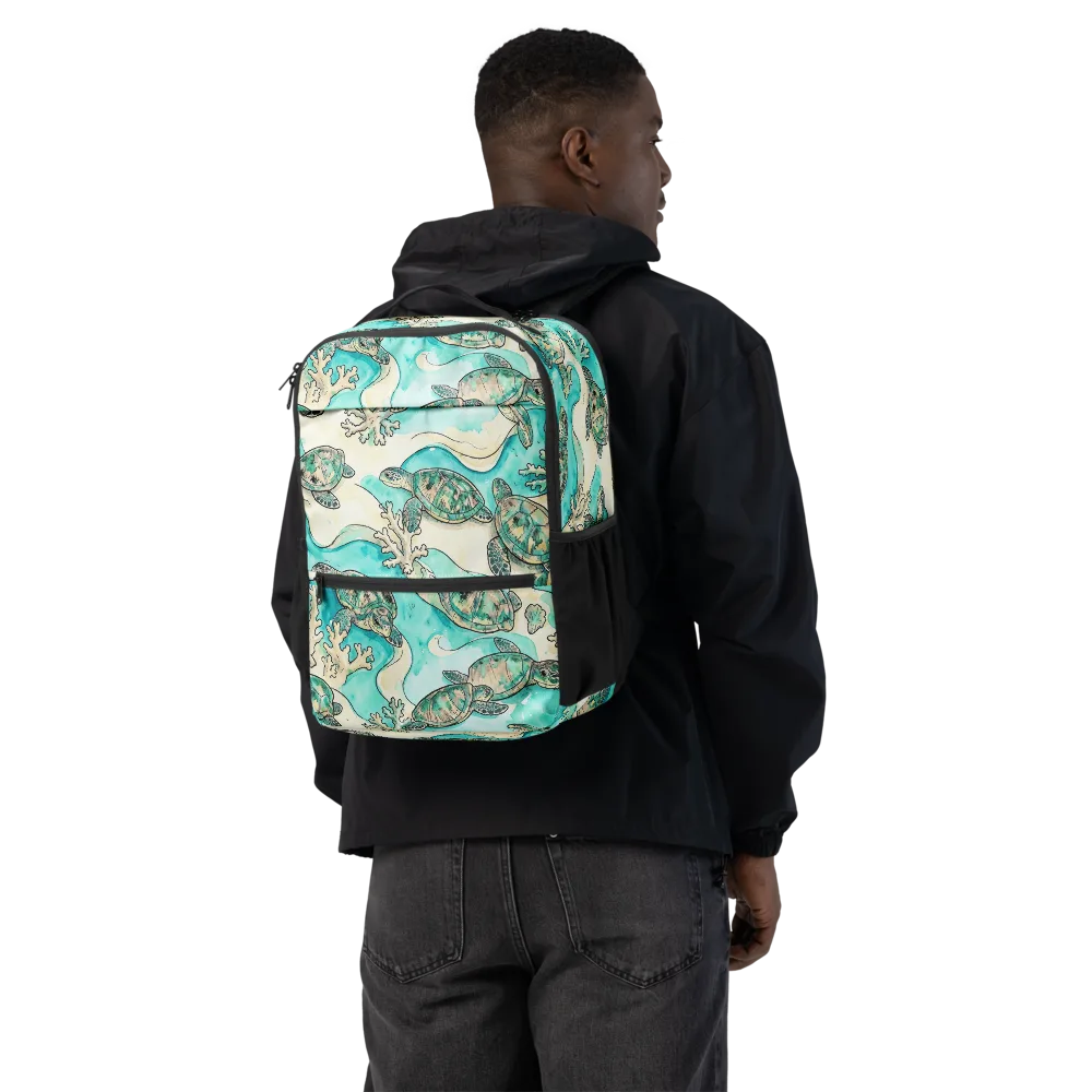 Lagoon Wanderers on Utility Backpack — Back