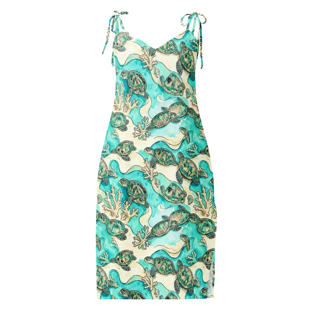 Lagoon Wanderers on Slip Dress — Front