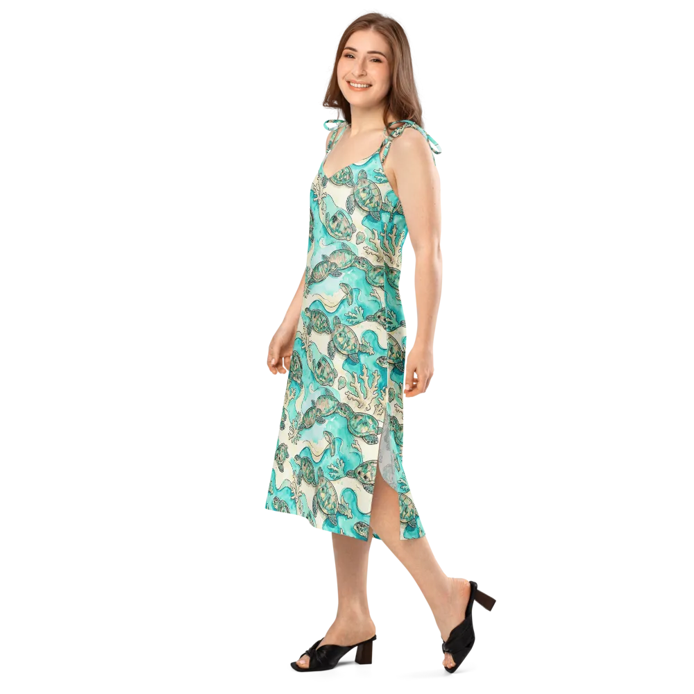 Lagoon Wanderers on Slip Dress — Left Front