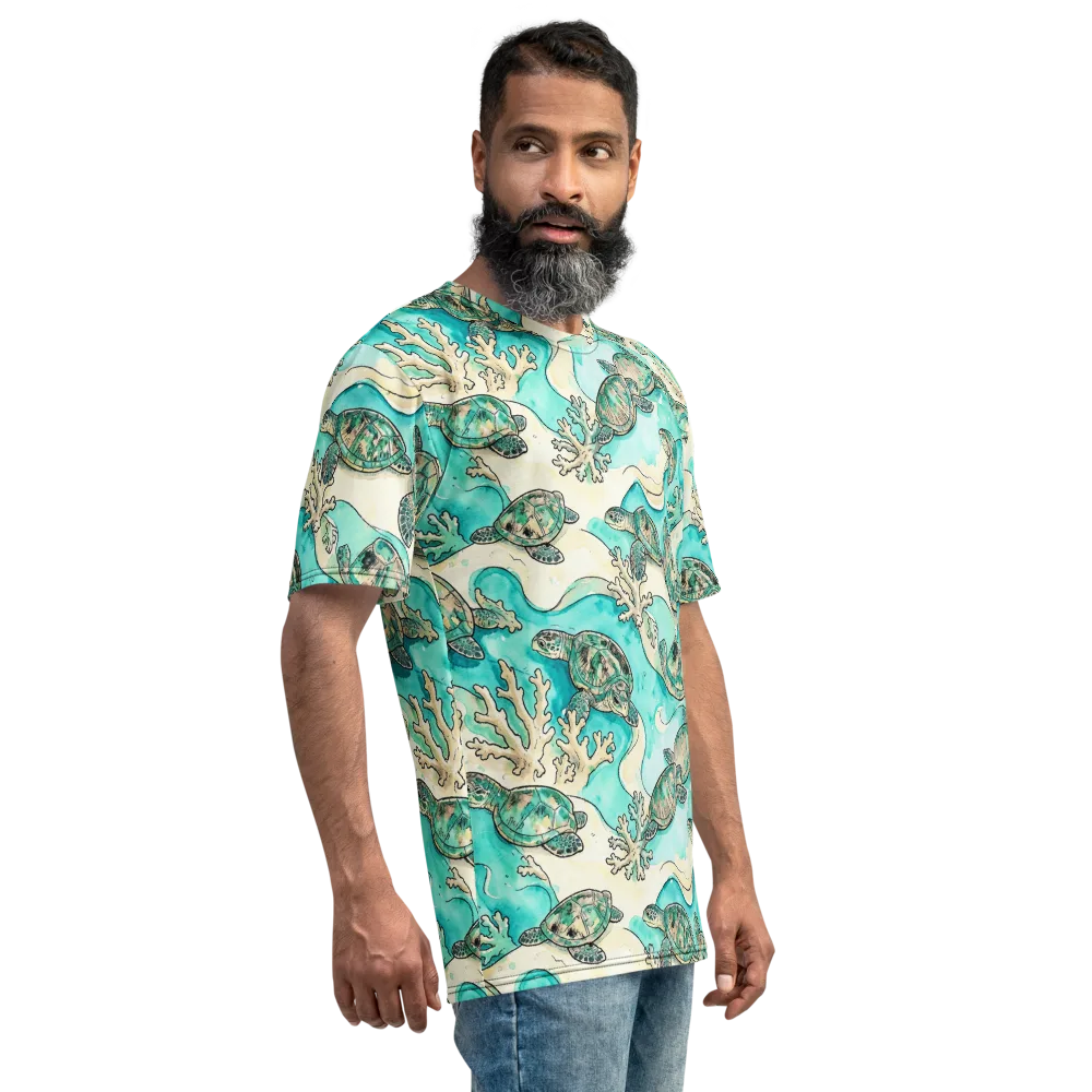 Lagoon Wanderers on Men's Crew Neck T-Shirt — Right