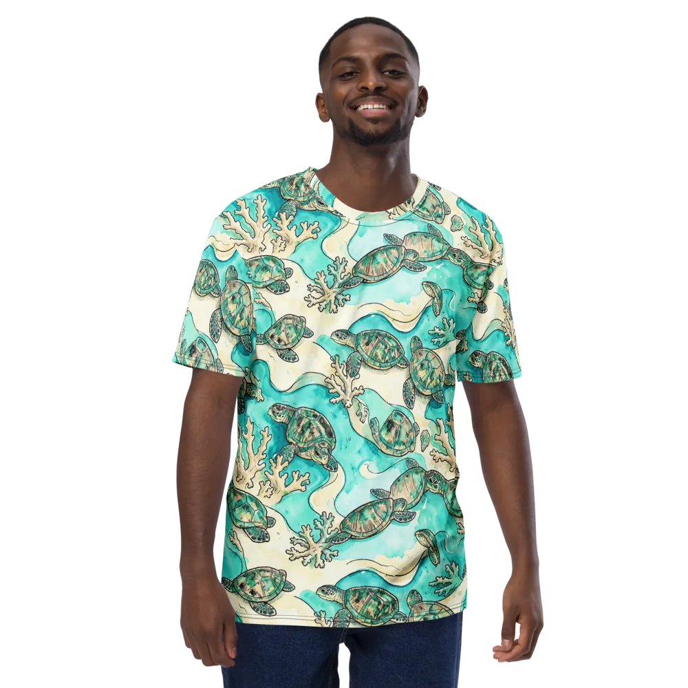 Lagoon Wanderers on Men's Crew Neck T-Shirt — Front
