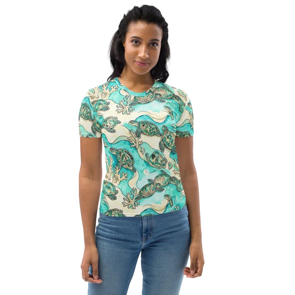 Lagoon Wanderers on Women's Crew Neck T-Shirt — Front