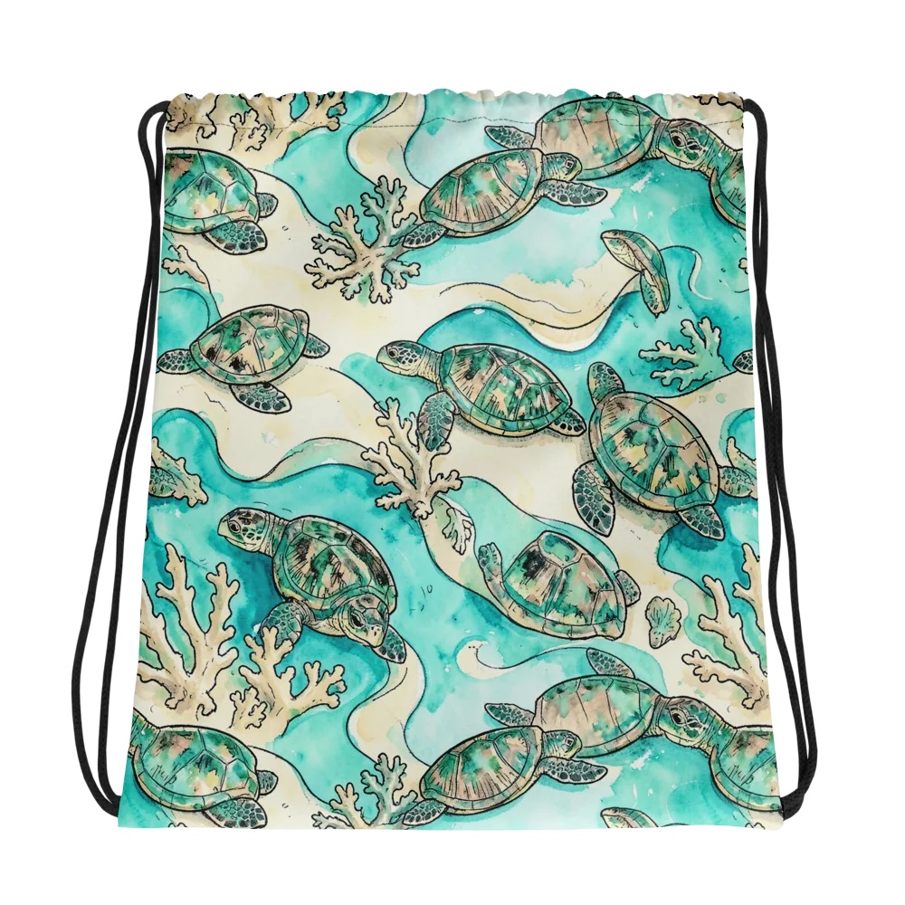Lagoon Wanderers on Drawstring Bag — Photo