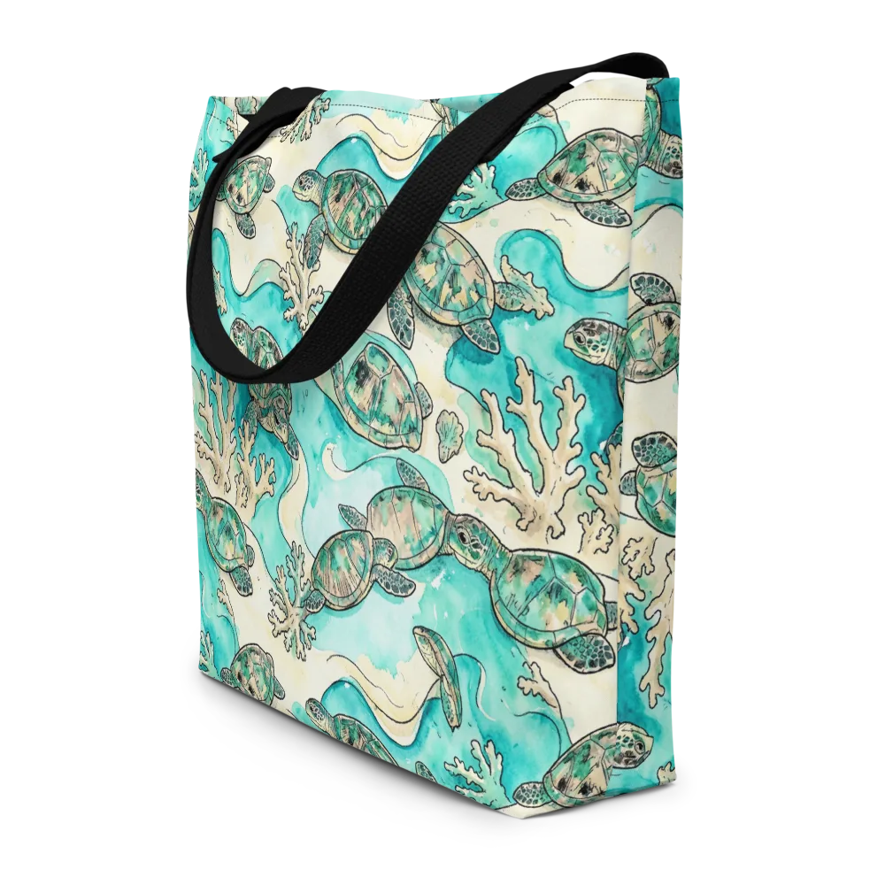 Lagoon Wanderers on Large Tote Bag W/ Pocket — Front