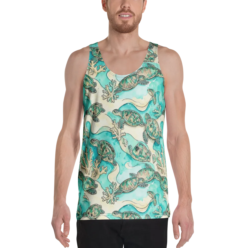 Lagoon Wanderers on Men's Tank Top — Front