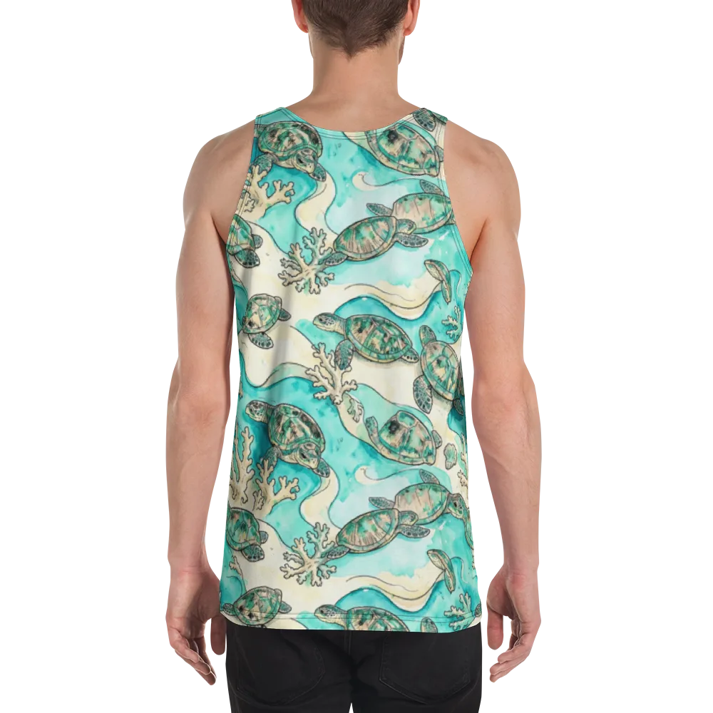 Lagoon Wanderers on Men's Tank Top — Back