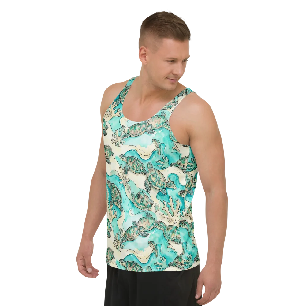Lagoon Wanderers on Men's Tank Top — Left Front