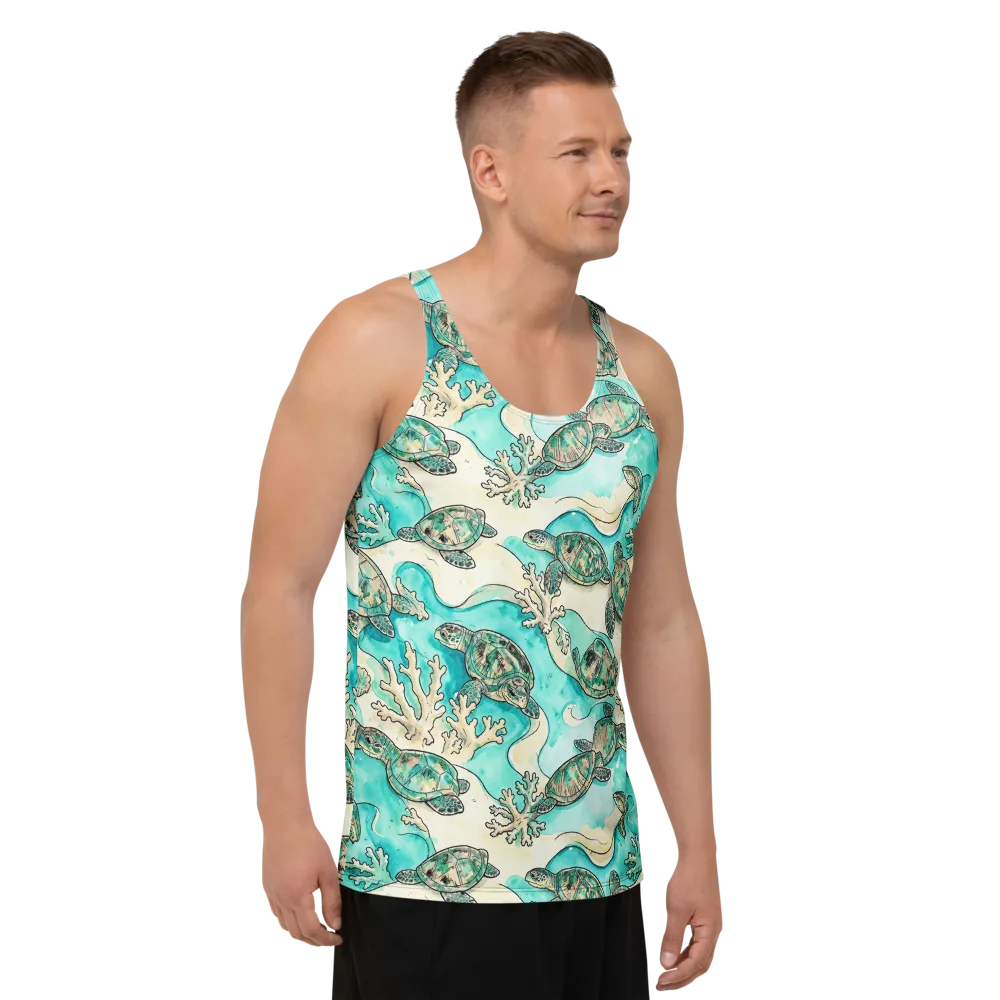Lagoon Wanderers on Men's Tank Top — Right Front