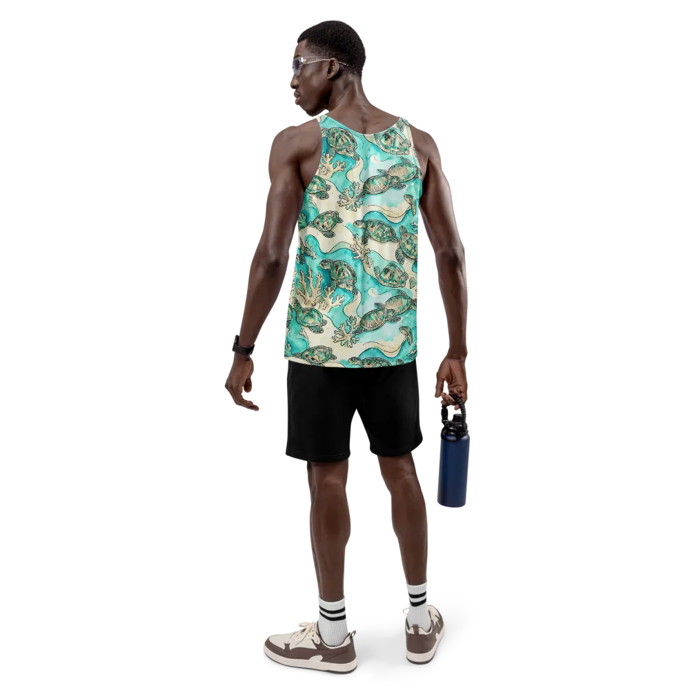 Lagoon Wanderers on Men's Tank Top — Back