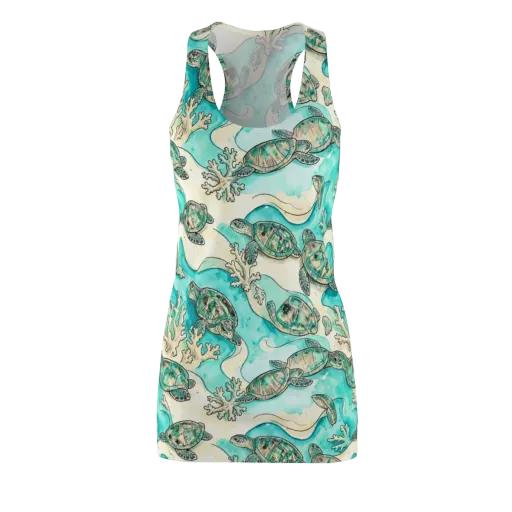 Lagoon Wanderers on a Racerback Dress