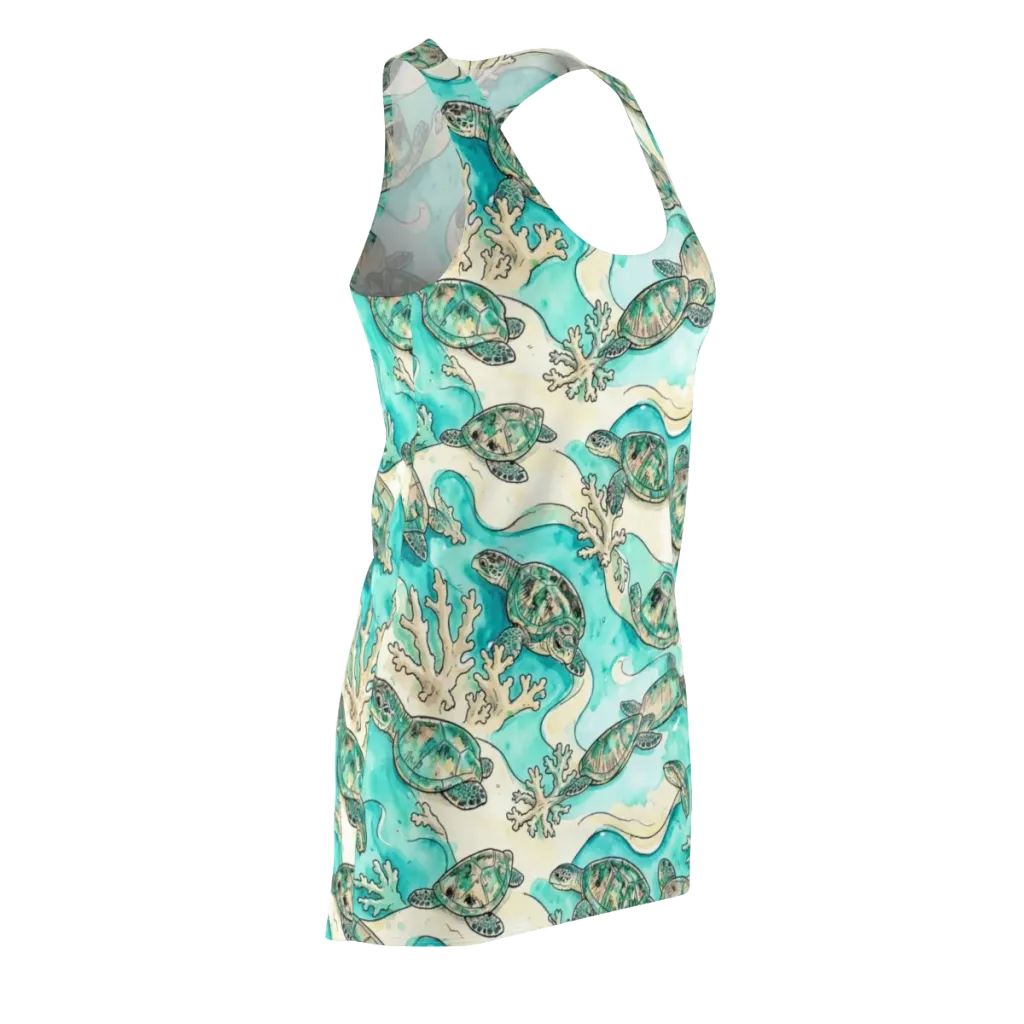 Lagoon Wanderers on Racerback Dress — Front Side