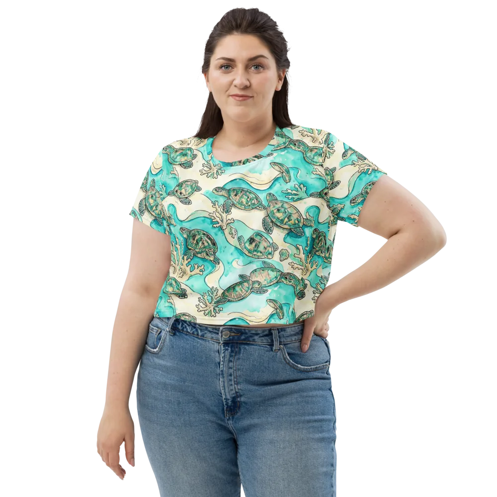 Lagoon Wanderers on Crop Tee — Front