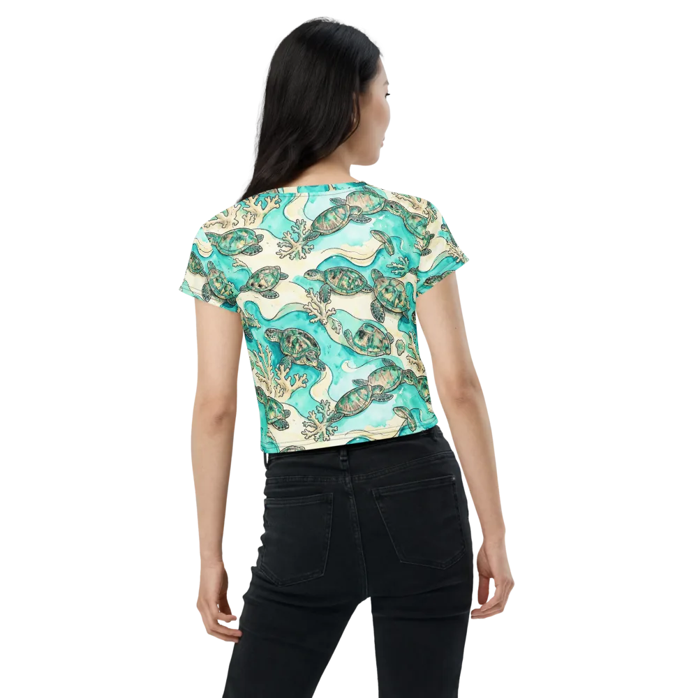 Lagoon Wanderers on Crop Tee — Back