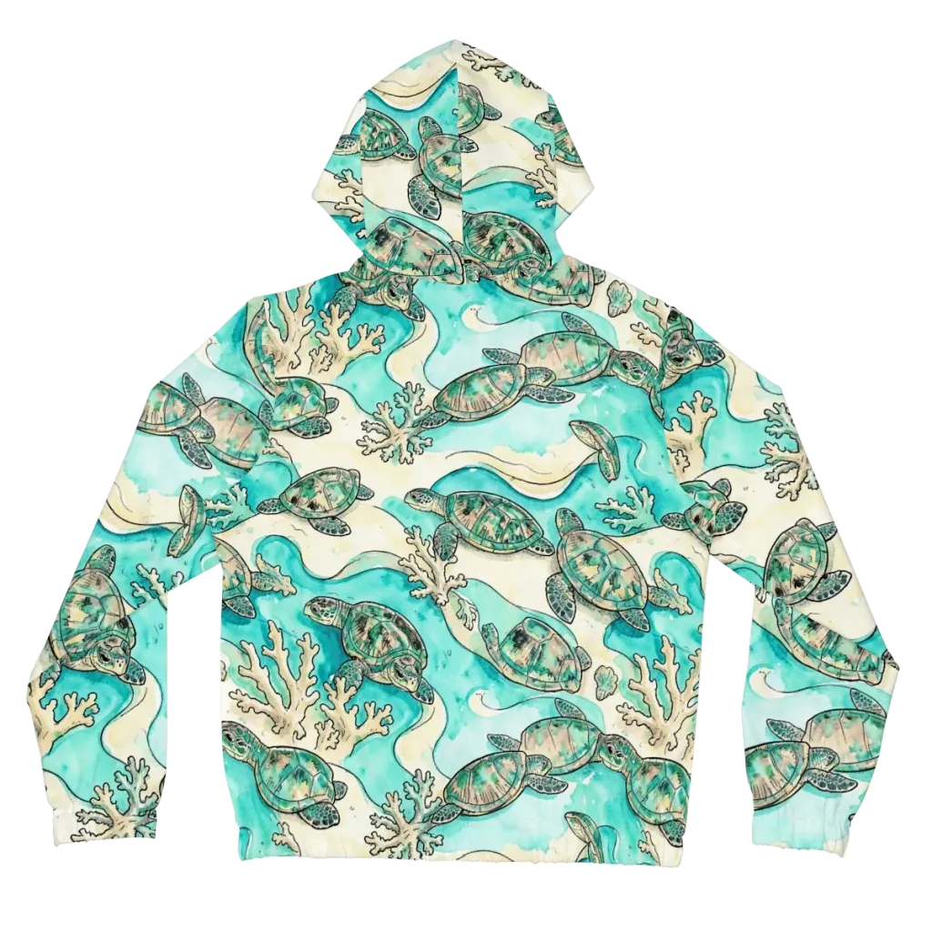 Lagoon Wanderers on Women's Full-Zip Hoodie — Back