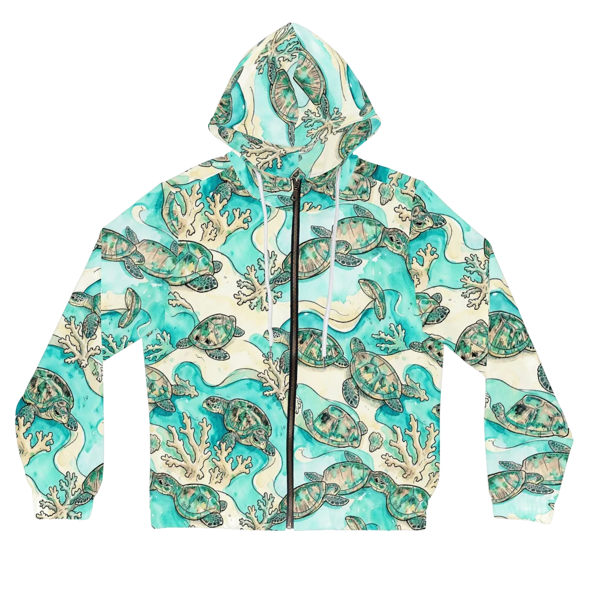 Lagoon Wanderers on Women's Full-Zip Hoodie — Front