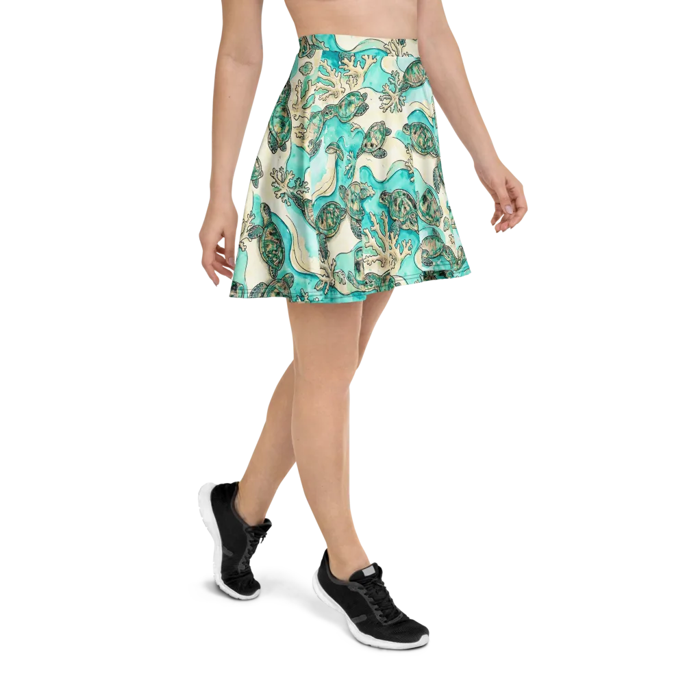 Lagoon Wanderers on Skater Skirt — Right