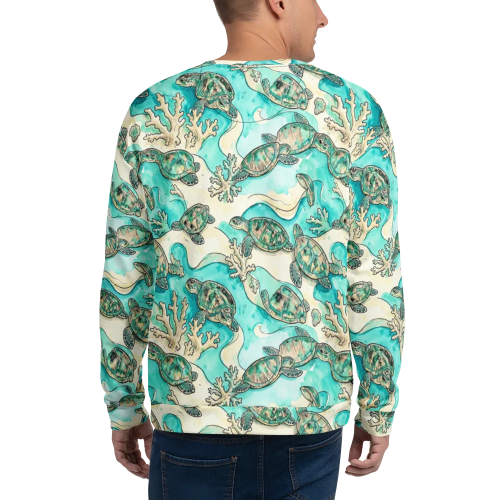 Lagoon Wanderers on Sweatshirt — Back