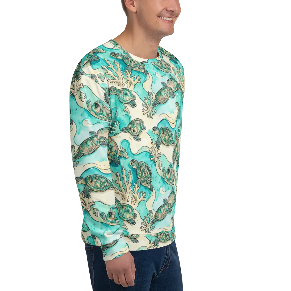 Lagoon Wanderers on Sweatshirt — Right Front
