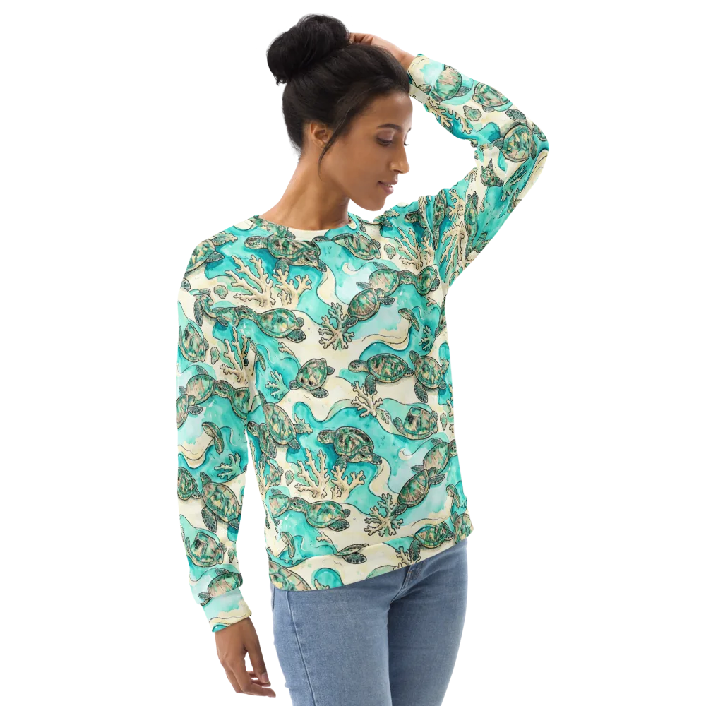 Lagoon Wanderers on Sweatshirt — Right Front