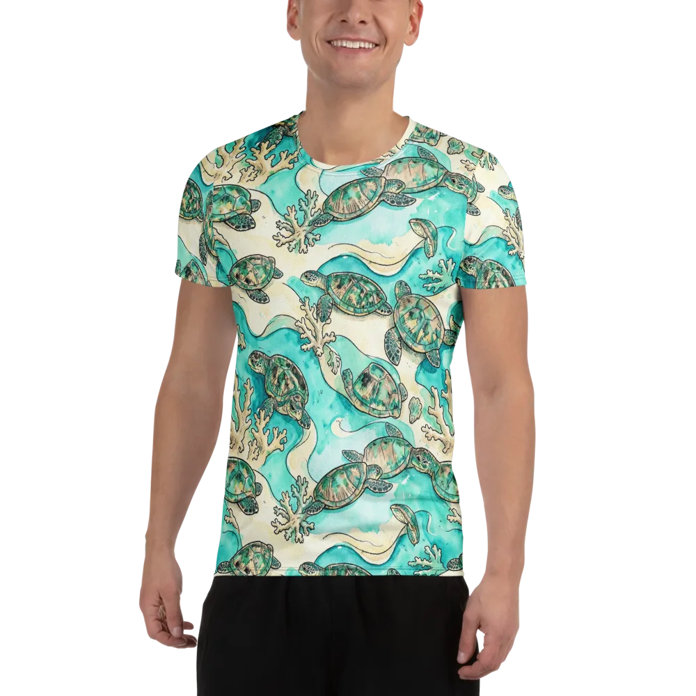 Lagoon Wanderers on Men's Athletic T-Shirt — Front