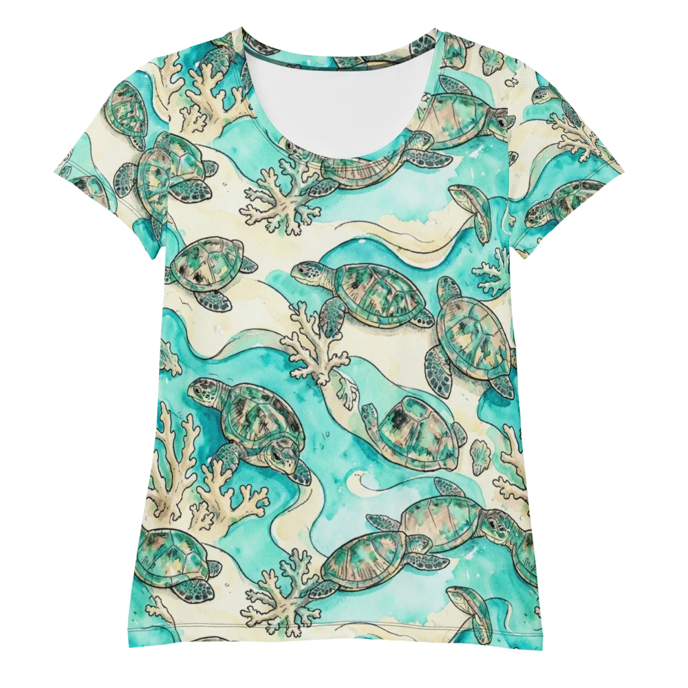 Lagoon Wanderers on Women's Athletic T-Shirt — Front