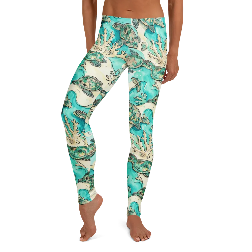 Lagoon Wanderers on Leggings — Front