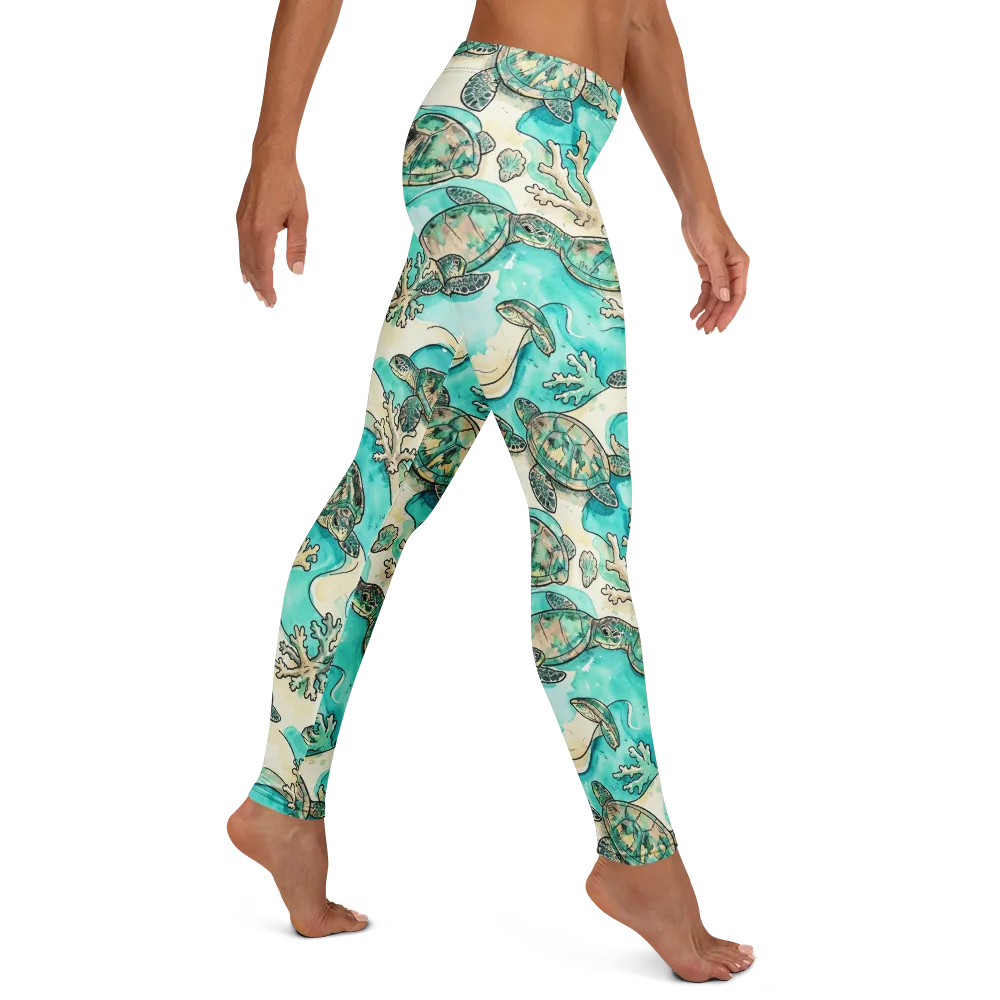 Lagoon Wanderers on Leggings — Right