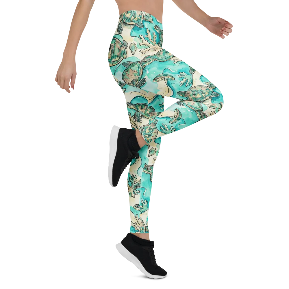Lagoon Wanderers on Leggings — Right