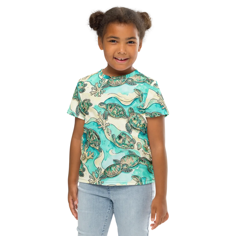 Lagoon Wanderers on Kids Crew Neck T-Shirt — Front