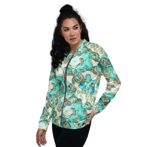 Lagoon Wanderers on a Bomber Jacket