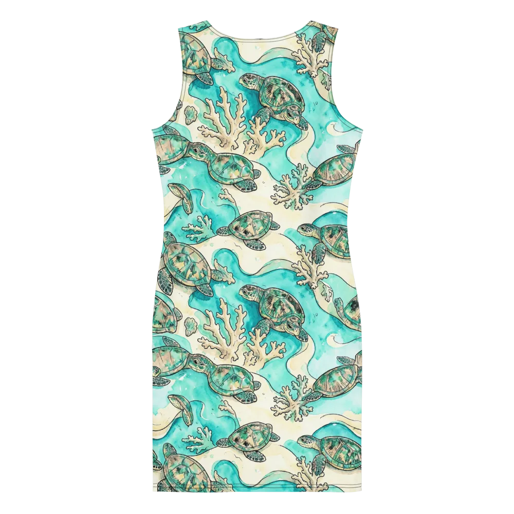 Lagoon Wanderers on Bodycon Dress — Back