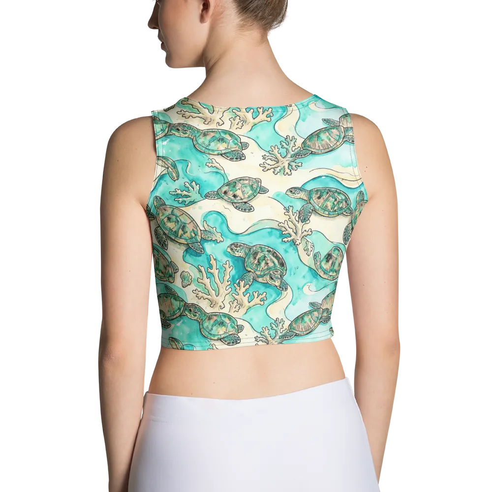 Lagoon Wanderers on Crop Top — Back