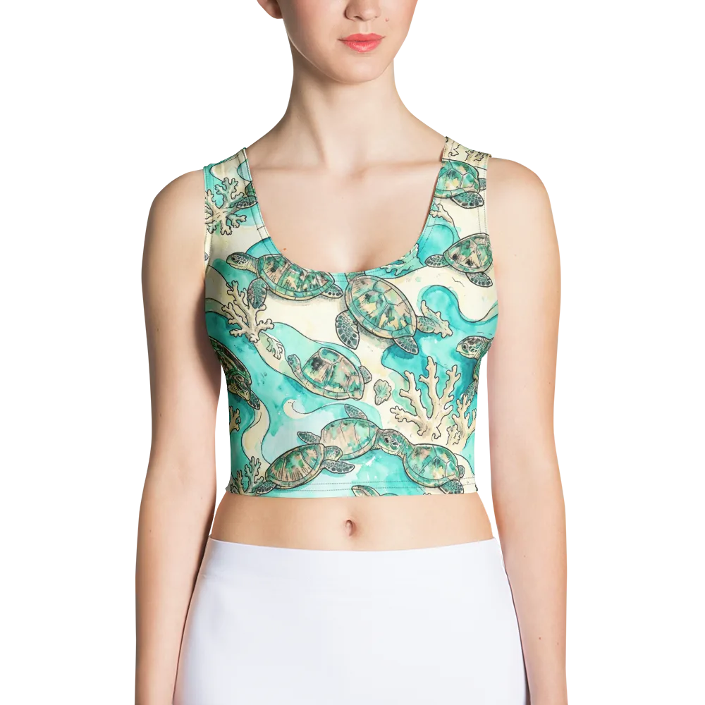 Lagoon Wanderers on Crop Top — Front