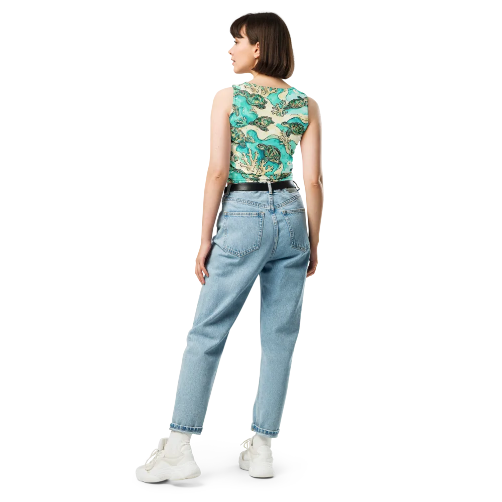 Lagoon Wanderers on Crop Top — Back