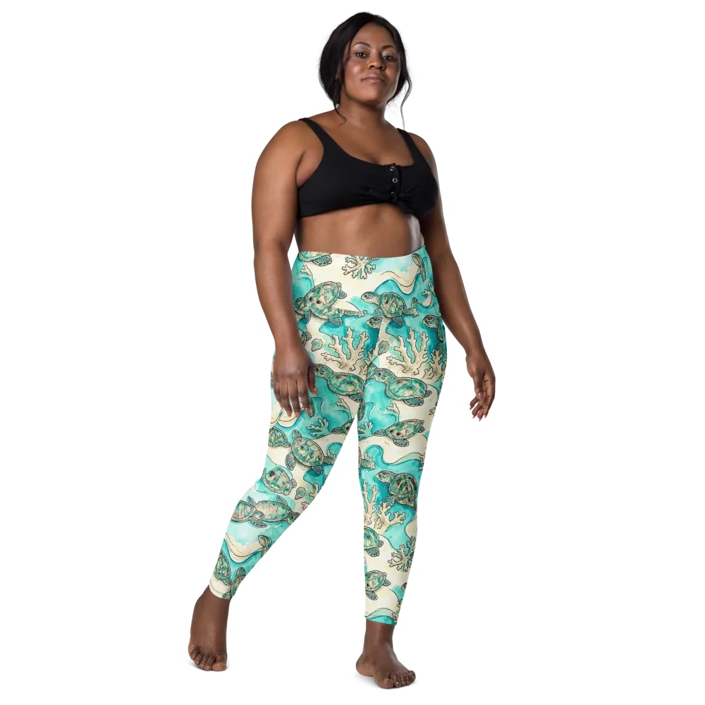 Lagoon Wanderers on Leggings with Pockets — Front